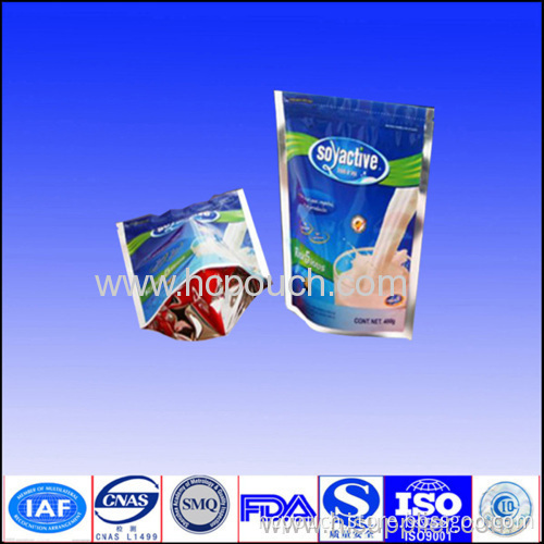 Stand Up Zipper Aluminum Foil Pouch 